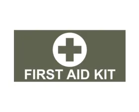 Quadratec First Aid Kit Ammo Storage Box Decal White